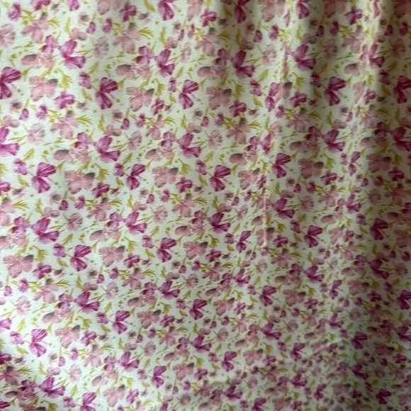 KNOW ONE CARES Satin Maxi Dress Pink / Cream size large - Picture 6 of 8